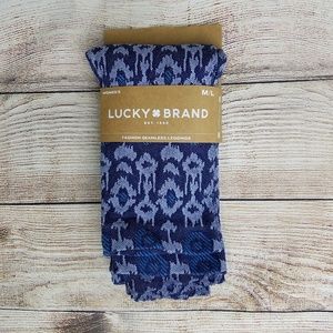 Lucky Brand Seamless Leggings M/L Blue Tribal